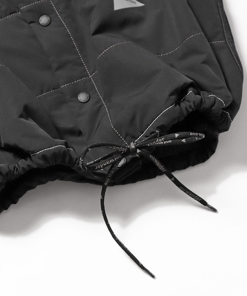 and wander（アンドワンダー）の「and wander/アンドワンダー T/C alpha shirt jacket シャツジャケット（ブルゾン・メンズ・ブラック・XL/M/L）」の14枚目の写真