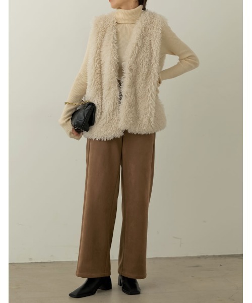 Re:EDIT(リエディ)の「スクエアトゥステッチミドルブーツ(ブーツ・レディース・ホワイト/パイソン/ベージュ/ブラック・SMALL/MEDIUM/LARGE)」の7枚目の写真