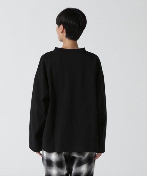 MANASTASH(マナスタッシュ)の「MANASTASH/マナスタッシュ チビハイネックワイドプルオーバー(Tシャツ/カットソー・レディース・ホワイト/ブラック・1)」の7枚目の写真