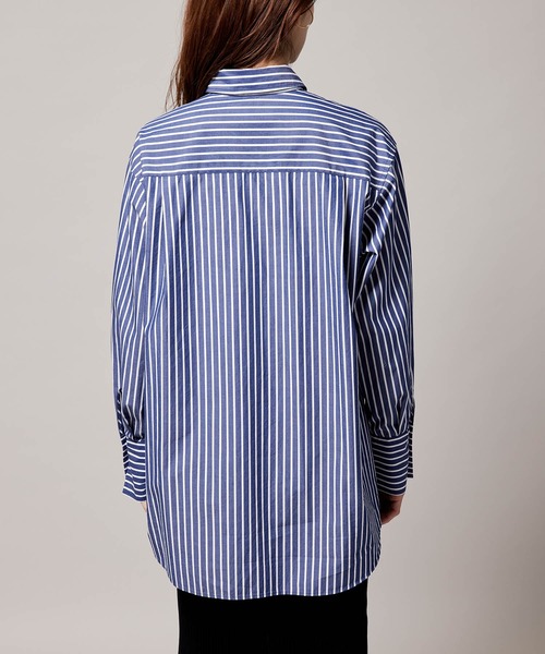 ROPE'（ロペ）の「シルキーブロードパールボタンシャツ（シャツ/ブラウス・レディース・ホワイト/カーキ/サックスブルー/ブルー系その他4・38）」の22枚目の写真