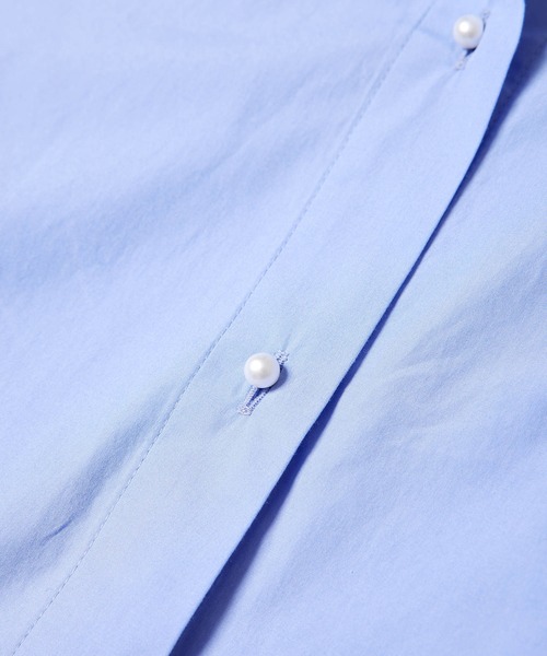 ROPE'（ロペ）の「シルキーブロードパールボタンシャツ（シャツ/ブラウス・レディース・ホワイト/カーキ/サックスブルー/ブルー系その他4・38）」の17枚目の写真
