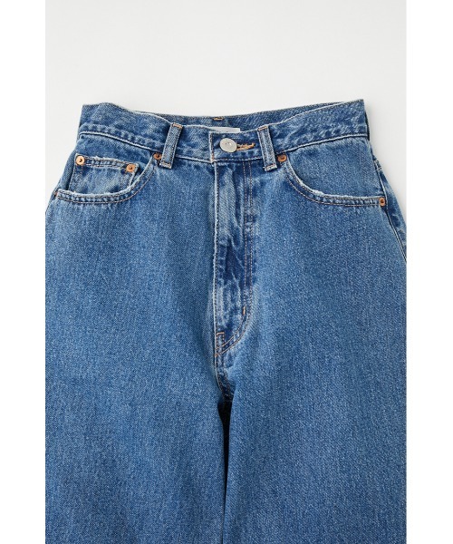 新品未着用 MOUSSY マウジー ワイド デニムパンツ 23 MOUSSY（マウジー）の「SIDE LINE WIDE LEG DENIM（デニムパンツ