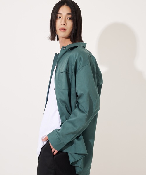 Dickies(ディッキーズ)の「【Dickies】574 LONG SLEEVE WORK SHIRT / ディッキーズ 長袖ワークシャツ 両胸ポケット(シャツ/ブラウス・メンズ・ベージュ/ブラック/グリーン/オレンジ/ミント/ネイビー/チャコール・M/L/XL)」の17枚目の写真