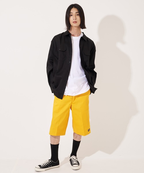 Dickies(ディッキーズ)の「【Dickies】574 LONG SLEEVE WORK SHIRT / ディッキーズ 長袖ワークシャツ 両胸ポケット(シャツ/ブラウス・メンズ・ベージュ/ブラック/グリーン/オレンジ/ミント/ネイビー/チャコール・M/L/XL)」の10枚目の写真