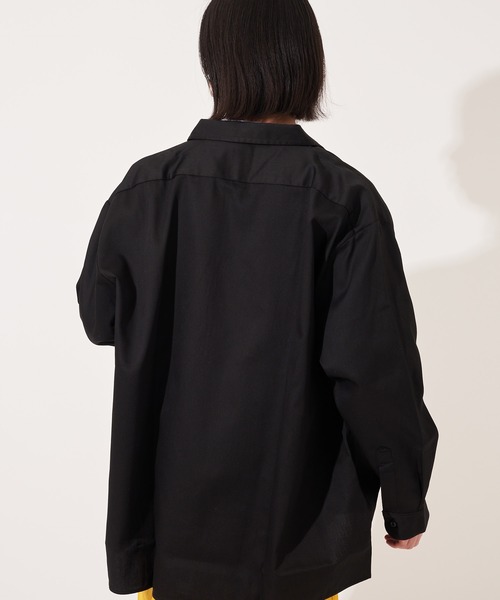 Dickies(ディッキーズ)の「【Dickies】574 LONG SLEEVE WORK SHIRT / ディッキーズ 長袖ワークシャツ 両胸ポケット(シャツ/ブラウス・メンズ・ベージュ/ブラック/グリーン/オレンジ/ミント/ネイビー/チャコール・M/L/XL)」の9枚目の写真