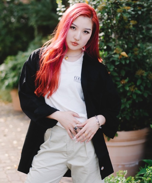 Dickies(ディッキーズ)の「【Dickies】574 LONG SLEEVE WORK SHIRT / ディッキーズ 長袖ワークシャツ 両胸ポケット(シャツ/ブラウス・メンズ・ベージュ/ブラック/グリーン/オレンジ/ミント/ネイビー/チャコール・M/L/XL)」の11枚目の写真