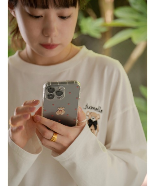 jumelle（ジュメロ）の「ジュマクリアiPhoneケース（スマホケース/カバー・レディース・ホワイト・A/B/C/D/E/F/G）」の3枚目の写真