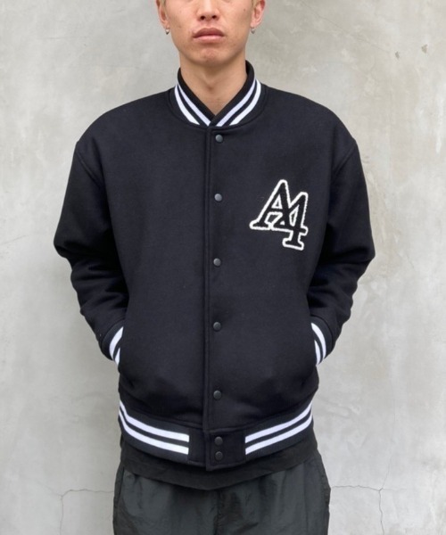A4A（エーフォーエー）の「A4A/エーフォーエー/CIRCLELOGO JUMPER（ブルゾン・メンズ・ホワイト/ブラック・MEDIUM/LARGE）」の9枚目の写真