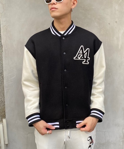 A4A（エーフォーエー）の「A4A/エーフォーエー/CIRCLELOGO JUMPER（ブルゾン・メンズ・ホワイト/ブラック・MEDIUM/LARGE）」の5枚目の写真