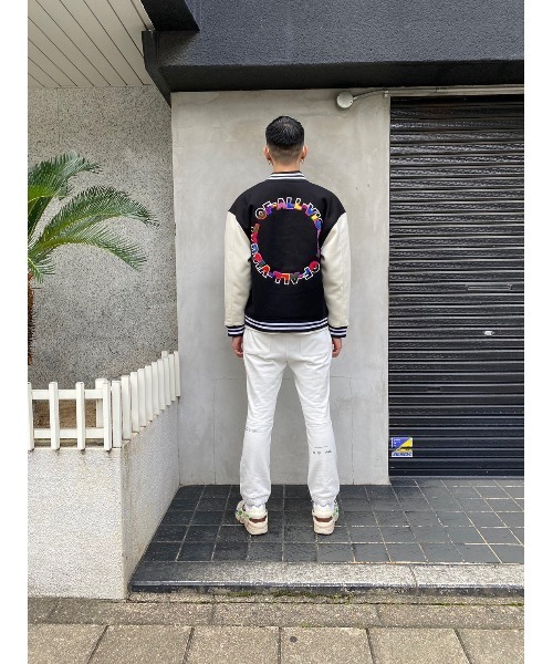 A4A（エーフォーエー）の「A4A/エーフォーエー/CIRCLELOGO JUMPER（ブルゾン・メンズ・ホワイト/ブラック・MEDIUM/LARGE）」の7枚目の写真