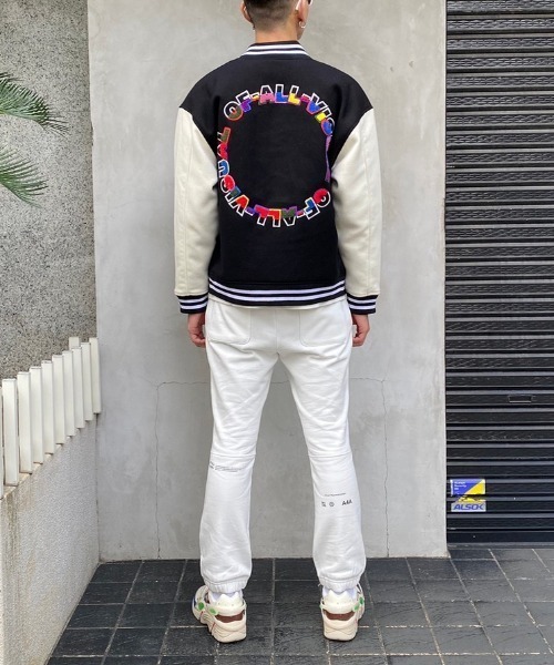 A4A（エーフォーエー）の「A4A/エーフォーエー/CIRCLELOGO JUMPER（ブルゾン・メンズ・ホワイト/ブラック・MEDIUM/LARGE）」の11枚目の写真
