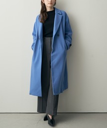 YECCA VECCA | ウール混ダブルロングコート(チェスターコート)