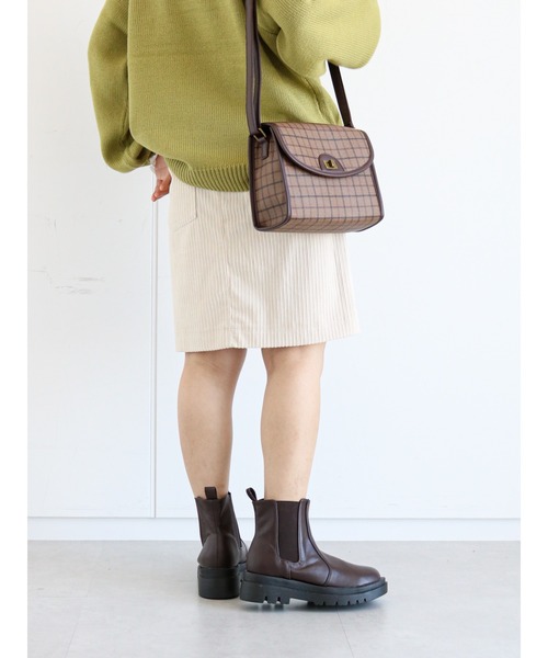 ehka sopo（エヘカソポ）の「コーデュロイミニスカート（スカート・レディース・ブラウン/マスタード/キナリ・ﾌﾘ-）」の14枚目の写真