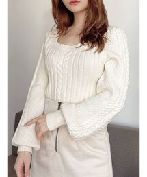 RESEXXY | スクエアケーブルニット(ニット/セーター)