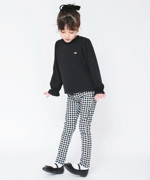 BRANSHES(ブランシェス)の「【WEB限定】キャンディースリーブ袖長袖トレーナー(スウェット・キッズ・ブラック/キャメル/ライトグリーン/ピンク・150/140/110/120/130/100)」の8枚目の写真