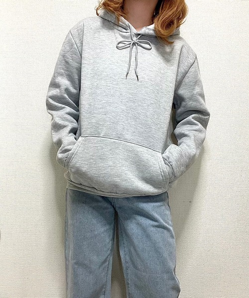 cuorequal(クオレコール)の「シンプル裏起毛パーカー(パーカー・レディース・グレー/その他・MEDIUM/X-LARGE/LARGE)」の2枚目の写真