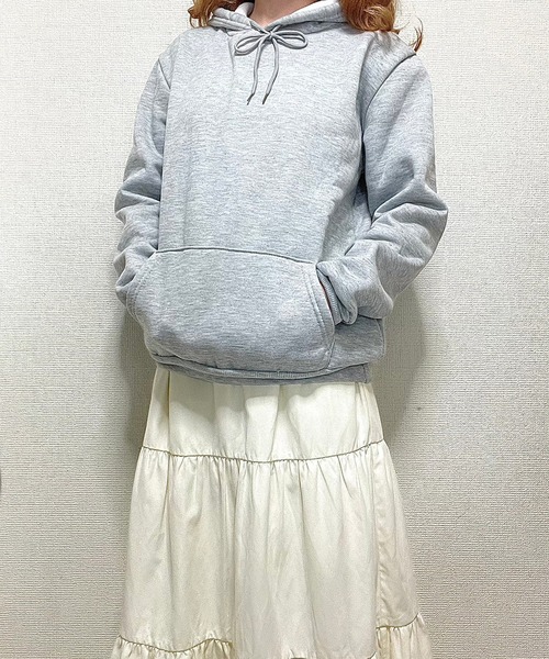 cuorequal(クオレコール)の「シンプル裏起毛パーカー(パーカー・レディース・グレー/その他・MEDIUM/X-LARGE/LARGE)」の6枚目の写真