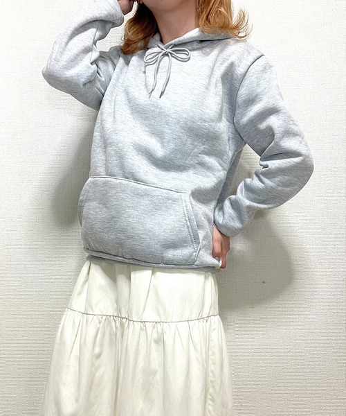 cuorequal(クオレコール)の「シンプル裏起毛パーカー(パーカー・レディース・グレー/その他・MEDIUM/X-LARGE/LARGE)」の8枚目の写真