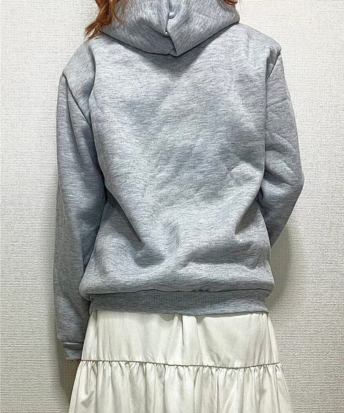 cuorequal(クオレコール)の「シンプル裏起毛パーカー(パーカー・レディース・グレー/その他・MEDIUM/X-LARGE/LARGE)」の9枚目の写真