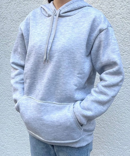 cuorequal(クオレコール)の「シンプル裏起毛パーカー(パーカー・レディース・グレー/その他・MEDIUM/X-LARGE/LARGE)」の11枚目の写真