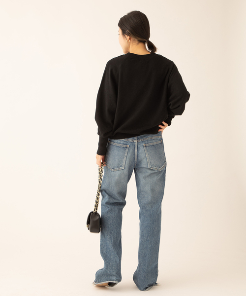 journal standard L'essage（ジャーナルスタンダードレサージュ）の「カシミヤ100 プルオーバー（ニット/セーター・レディース・ホワイト/レッド/ブラック・FREE）」の8枚目の写真