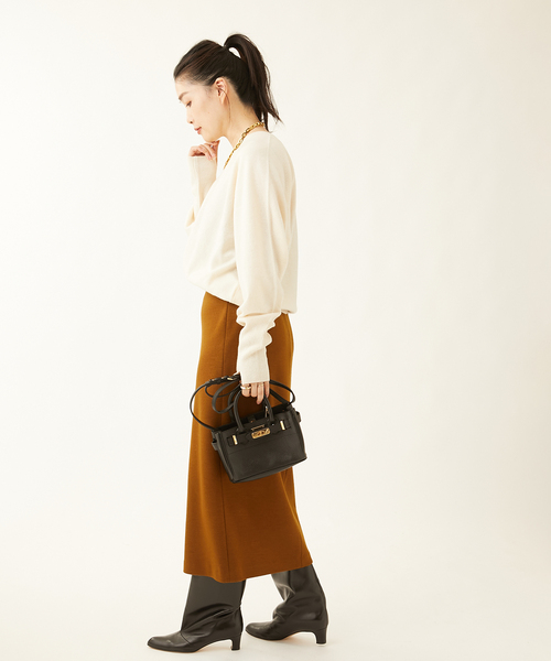 journal standard L'essage（ジャーナルスタンダードレサージュ）の「カシミヤ100 プルオーバー（ニット/セーター・レディース・ホワイト/レッド/ブラック・FREE）」の17枚目の写真