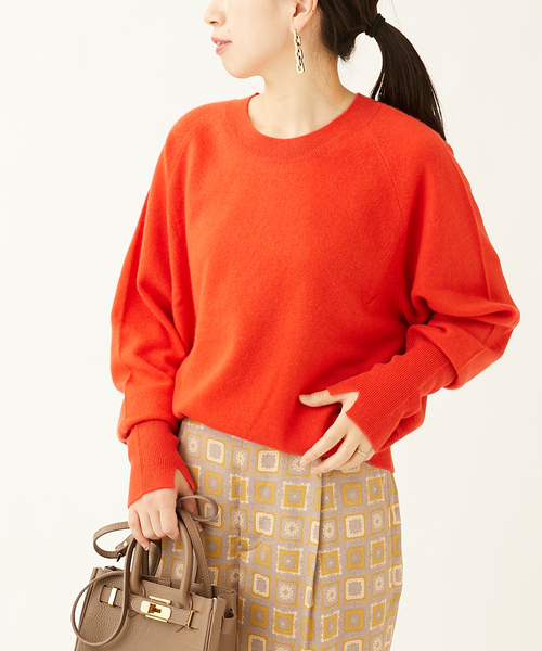 journal standard L'essage（ジャーナルスタンダードレサージュ）の「カシミヤ100 プルオーバー（ニット/セーター・レディース・ホワイト/レッド/ブラック・FREE）」の19枚目の写真