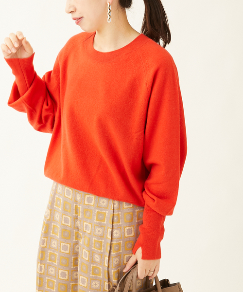 journal standard L'essage（ジャーナルスタンダードレサージュ）の「カシミヤ100 プルオーバー（ニット/セーター・レディース・ホワイト/レッド/ブラック・FREE）」の11枚目の写真