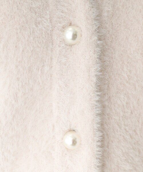 index（インデックス）の「◆フェザーヤーン フェイクパールボタンカーディガン（カーディガン/ボレロ・レディース・サックスブルー/チャコールグレー/ライトグレー・36/38/40/42）」の17枚目の写真