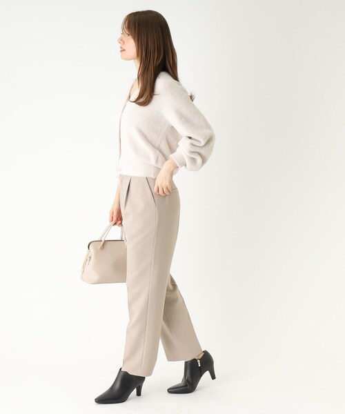 index（インデックス）の「◆フェザーヤーン フェイクパールボタンカーディガン（カーディガン/ボレロ・レディース・サックスブルー/チャコールグレー/ライトグレー・36/38/40/42）」の19枚目の写真