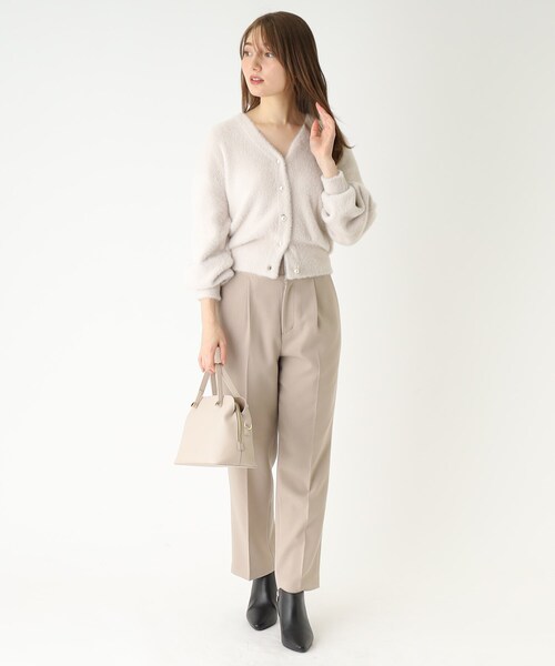 index（インデックス）の「◆フェザーヤーン フェイクパールボタンカーディガン（カーディガン/ボレロ・レディース・サックスブルー/チャコールグレー/ライトグレー・36/38/40/42）」の20枚目の写真