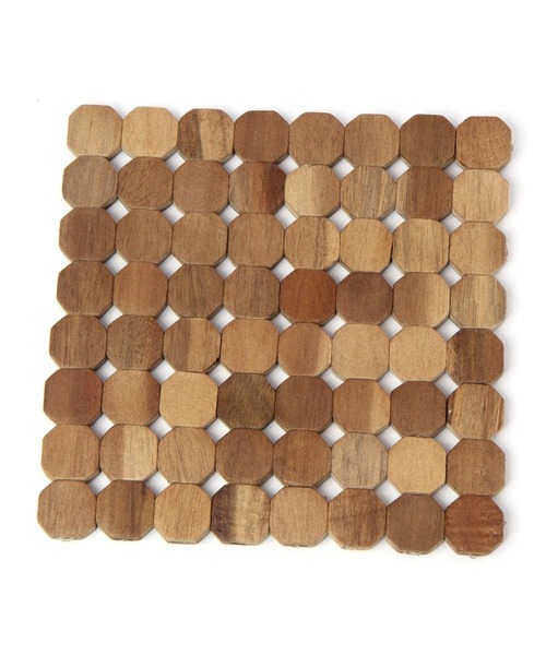 niko and...（ニコアンド）の「オリジナルアカシアオクタゴン鍋敷き（ランチョンマット/テーブルウェア・レディース・その他1・0）」の2枚目の写真