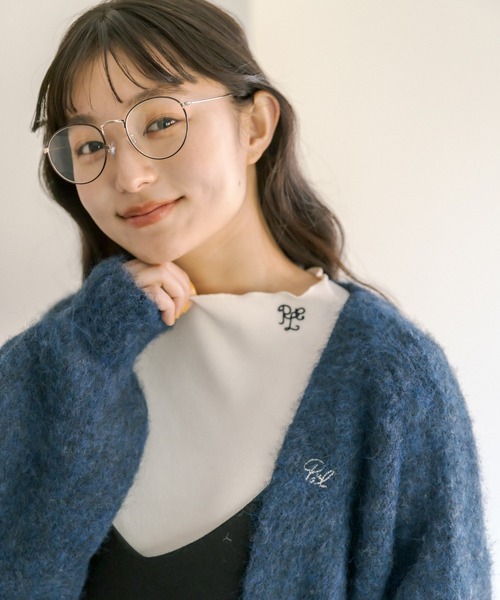 PUAL CE CIN(ピュアルセシン)の「ロゴ刺繍プチハイネックプルオーバー(Tシャツ/カットソー・レディース・アイボリー/ブラック・FREE)」の22枚目の写真
