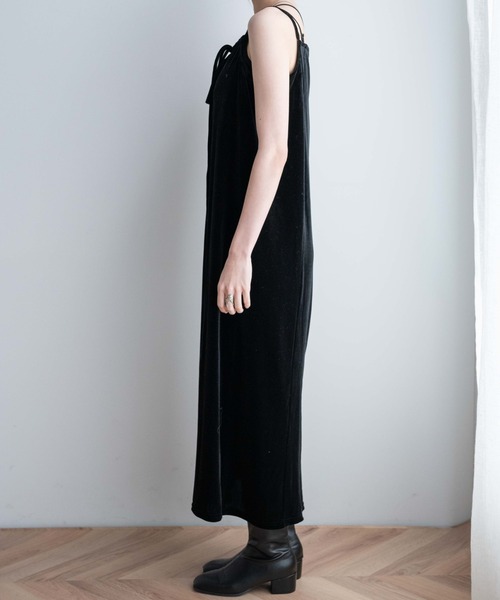 WEGO（ウィゴー）の「WEGO/2WAYベロアキャミワンピ（ワンピース・レディース・ブラック/グリーン・FREE）」の12枚目の写真