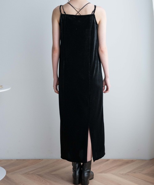 WEGO（ウィゴー）の「WEGO/2WAYベロアキャミワンピ（ワンピース・レディース・ブラック/グリーン・FREE）」の13枚目の写真