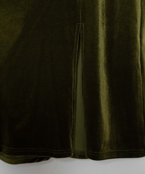 WEGO（ウィゴー）の「WEGO/2WAYベロアキャミワンピ（ワンピース・レディース・ブラック/グリーン・FREE）」の18枚目の写真