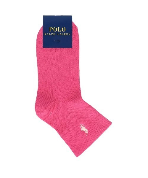 POLO RALPH LAUREN（ポロ ラルフ ローレン）の「POLO RALPH LAUREN レディース オーガニックコットン混 ワンポイント ダブルフラット ショートソックス 03207213（ソックス/靴下・レディース・ブラック/ネイビー/オフホワイト/ライトグレー/ピンク系その他/マルーン/ベージュ・22-24cm）」の9枚目の写真