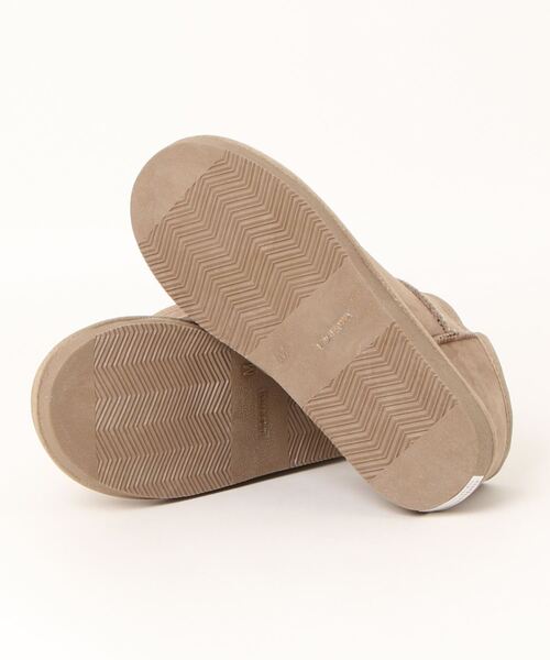 Samansa Mos2（サマンサ モスモス）の「フェイクムートンアンクルブーツ（ブーツ・レディース・ベージュ/ブラウン・MEDIUM/LARGE）」の9枚目の写真