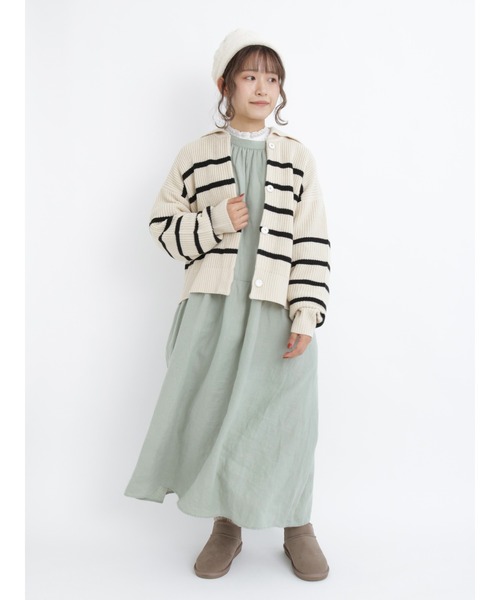 Samansa Mos2（サマンサ モスモス）の「フェイクムートンアンクルブーツ（ブーツ・レディース・ベージュ/ブラウン・MEDIUM/LARGE）」の4枚目の写真