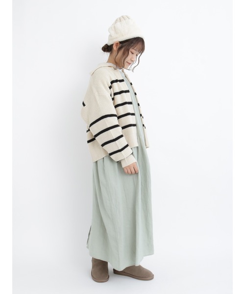 Samansa Mos2（サマンサ モスモス）の「フェイクムートンアンクルブーツ（ブーツ・レディース・ベージュ/ブラウン・MEDIUM/LARGE）」の5枚目の写真