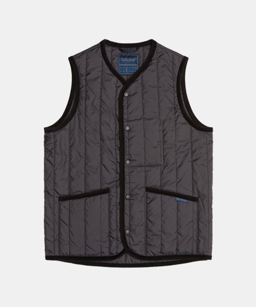 LAVENHAM(ラベンハム)の「THORNHAM VERTICAL QUILT GILET MENS / ソーンハム バーティカルキルト ジレ メンズ(ベスト・メンズ・ネイビー/オリーブ/ブラック・S/L/M/XL/XS)」の4枚目の写真