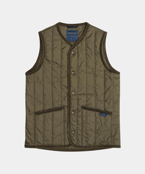 LAVENHAM(ラベンハム)の「THORNHAM VERTICAL QUILT GILET MENS / ソーンハム バーティカルキルト ジレ メンズ(ベスト・メンズ・ネイビー/オリーブ/ブラック・S/L/M/XL/XS)」の13枚目の写真