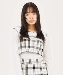X-girl | PLAID BUSTIER TOP(ベスト)