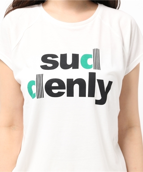 VENCEEXCHANGE(ヴァンスエクスチェンジ)の「sunddenly プリントT (Tシャツ/カットソー・レディース・ホワイト/イエロー/グリーン・MEDIUM)」の10枚目の写真