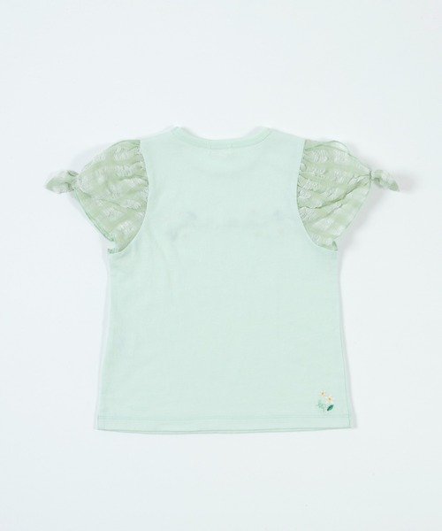 KP（ケーピー）の「チェックシフォン袖のロゴ半袖Tシャツ(100～130)（Tシャツ/カットソー・キッズ・ミント/オフホワイト・110cm/120cm/130cm）」の18枚目の写真