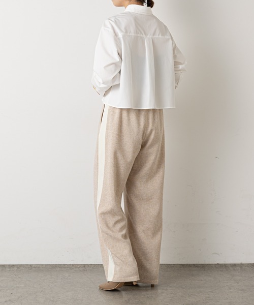 Omekashi(オメカシ)の「ツイードラインパンツ(その他パンツ・レディース・グレー/ベージュ・FREE)」の14枚目の写真