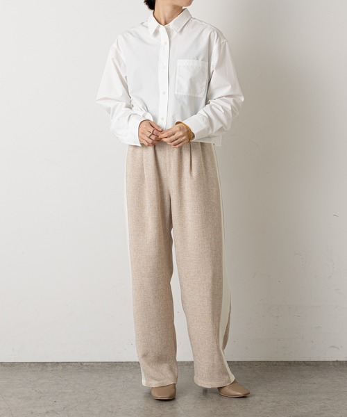 Omekashi(オメカシ)の「ツイードラインパンツ(その他パンツ・レディース・グレー/ベージュ・FREE)」の16枚目の写真