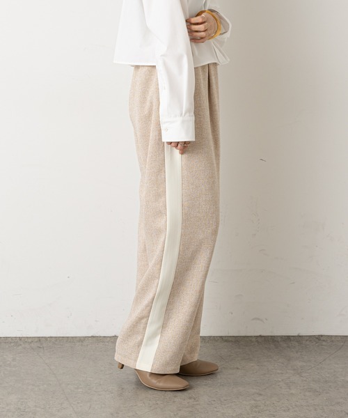 Omekashi(オメカシ)の「ツイードラインパンツ(その他パンツ・レディース・グレー/ベージュ・FREE)」の10枚目の写真