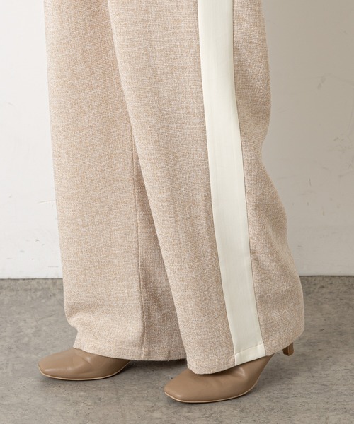 Omekashi(オメカシ)の「ツイードラインパンツ(その他パンツ・レディース・グレー/ベージュ・FREE)」の22枚目の写真