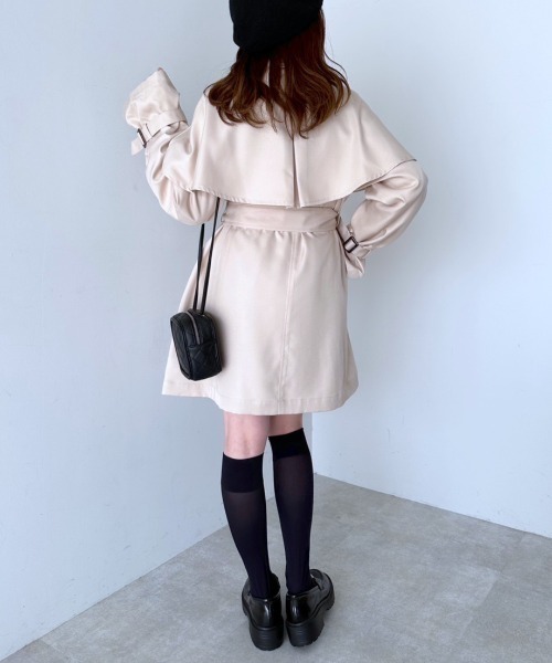 mideal ／ ケープディティールトレンチコー ト mideal（マイディール）の「cape detail trench coat / ケープ